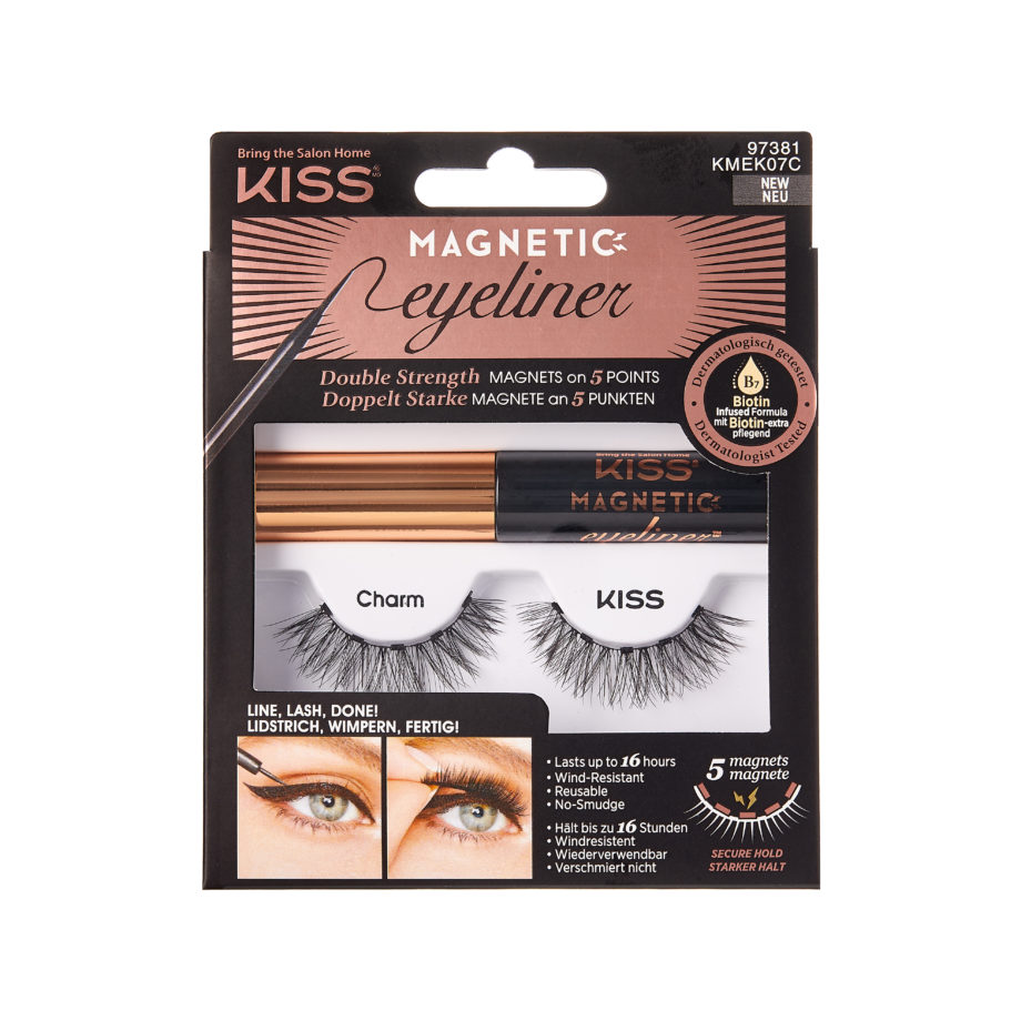 Kiss Lash Magnetic Eyeliner Kit Charm