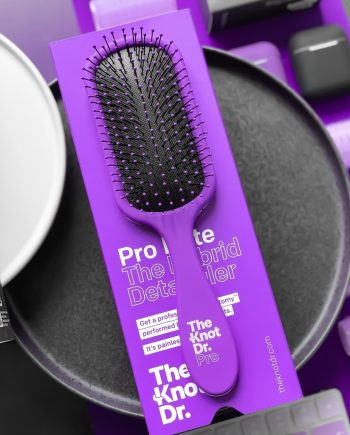 The Knot Dr. Pro Brite Paddle Brush Lilla