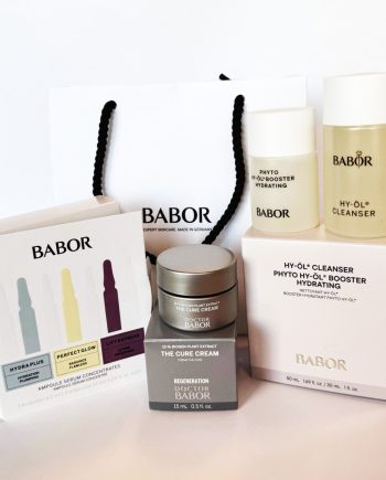 Babor Goodiebag 3pc ampuller + The Cure Cream 15 ml + Hy-øl  – reisestørrelse
