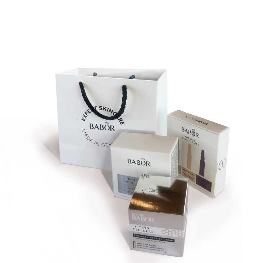 Babor Goodiebag 3pc ampuller + The Cure Cream 15 ml + Hy-øl  – reisestørrelse